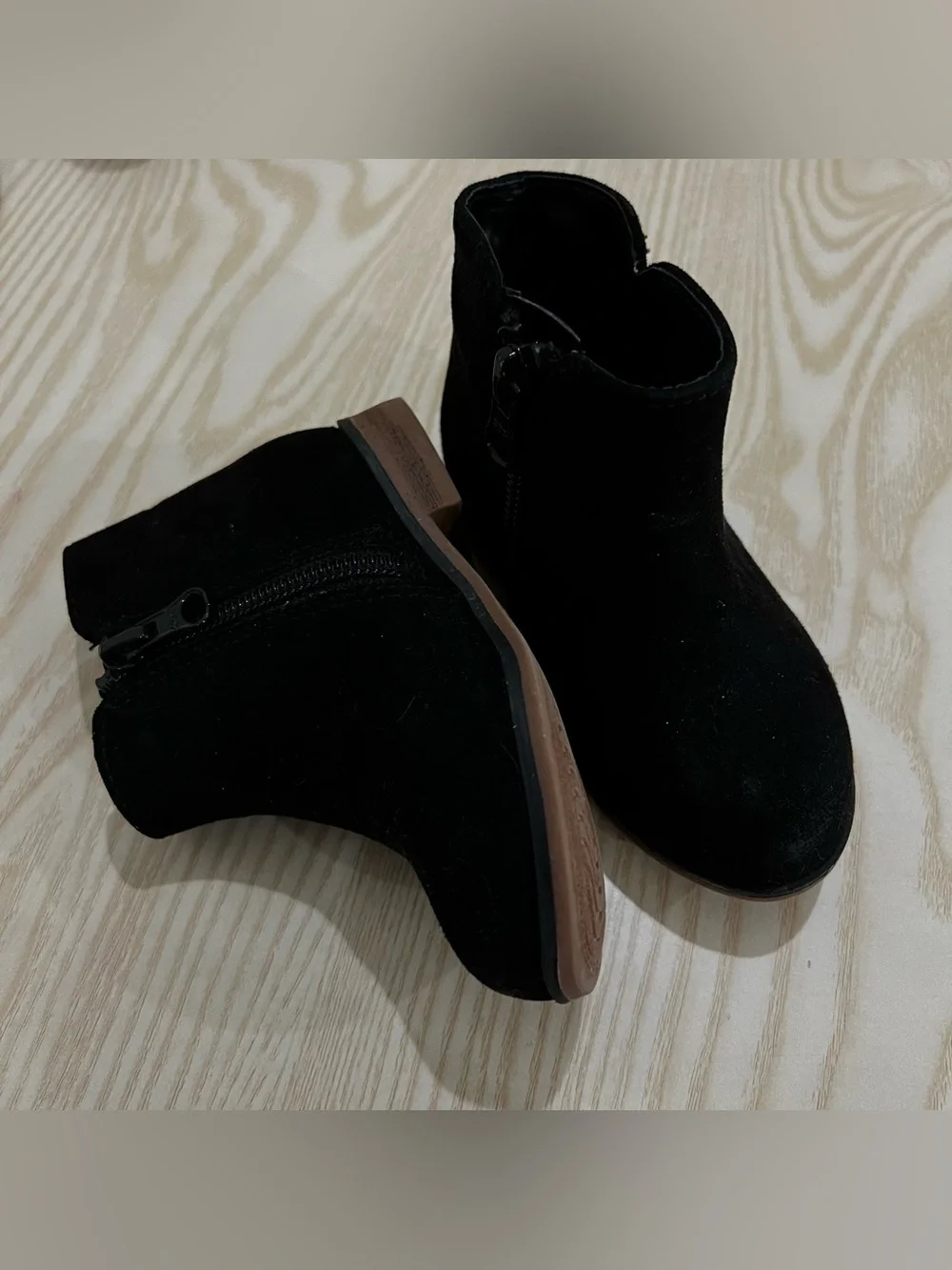Cat & Jack suede booties - 2 pair